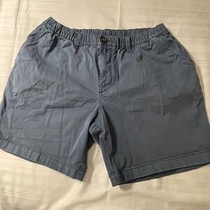 Chubbies Originals Shorts Men Large Navy Blue 7" Inseam Elastic Waist Stretch